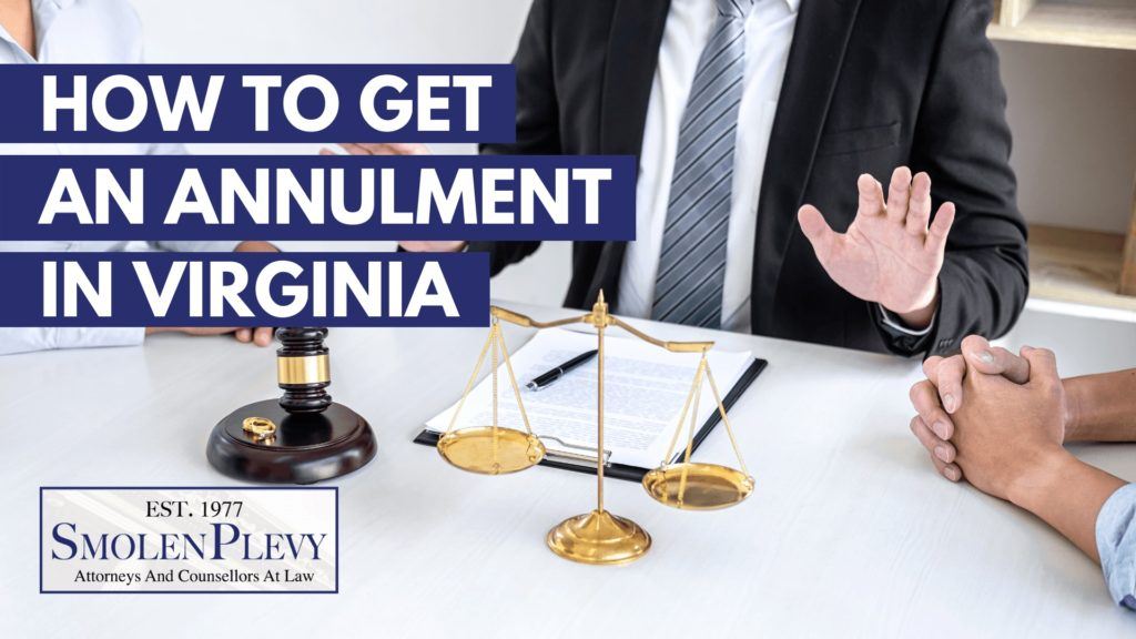 How to get a marriage annulled in Virginia