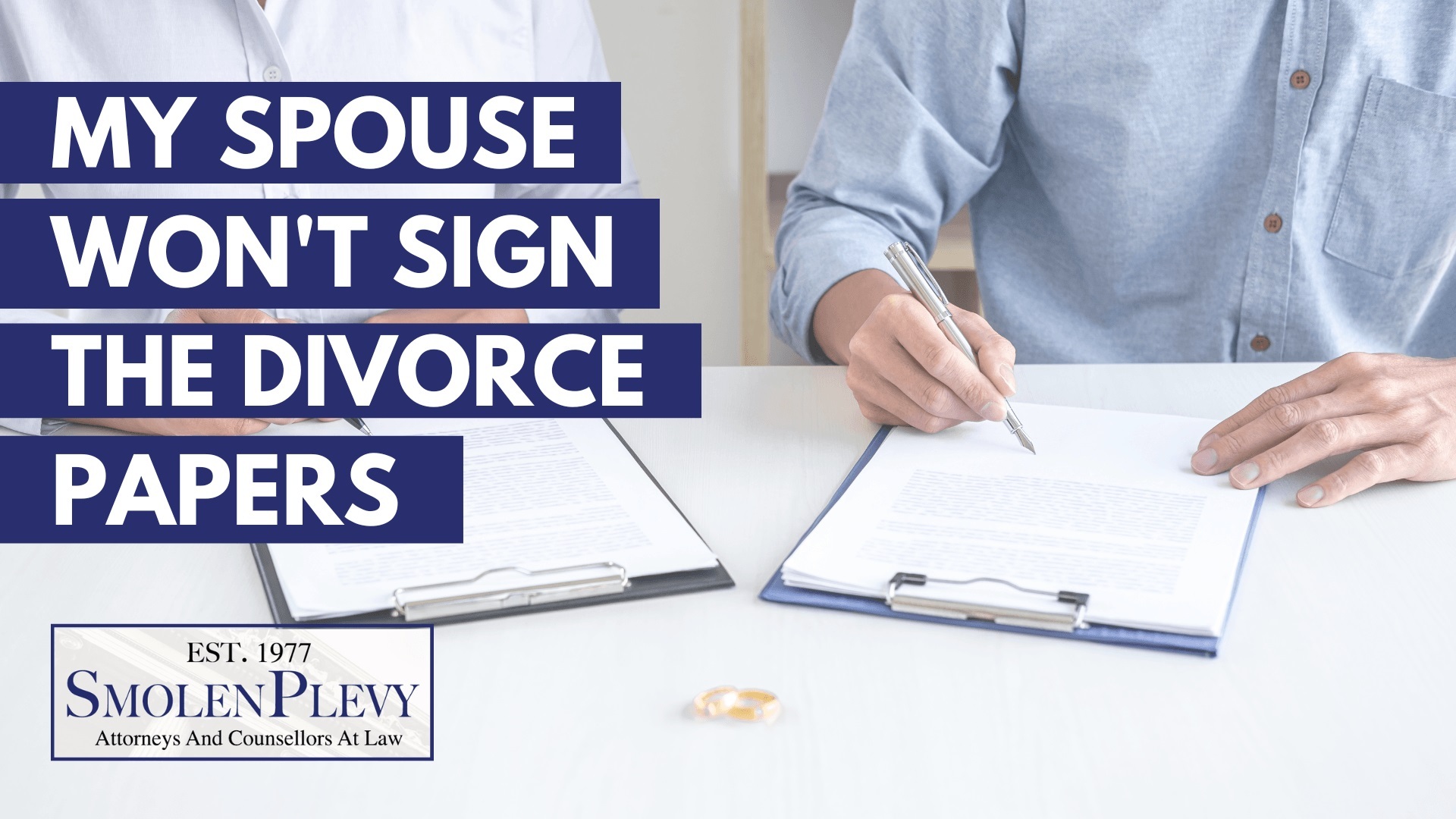 What do I do if my spouse won't sign the divorce papers?
